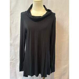 Women’s CuddlDuds Black wide Turtleneck Long Sleeve Shirt Sz L